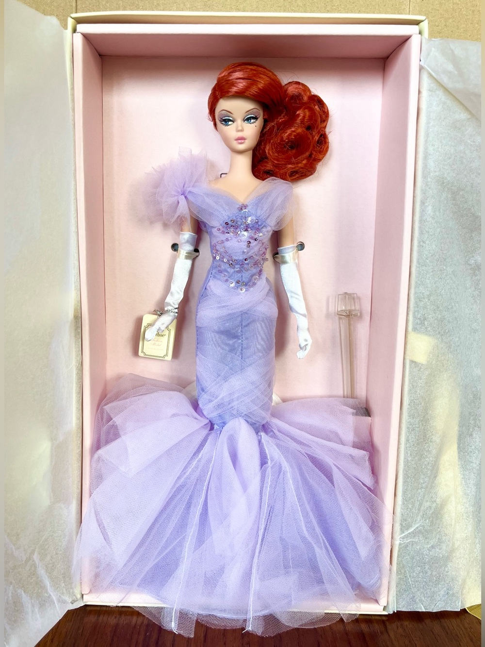NIB Lavender Luxe Silkstone Barbie Doll Collector - Picture 2 of 4